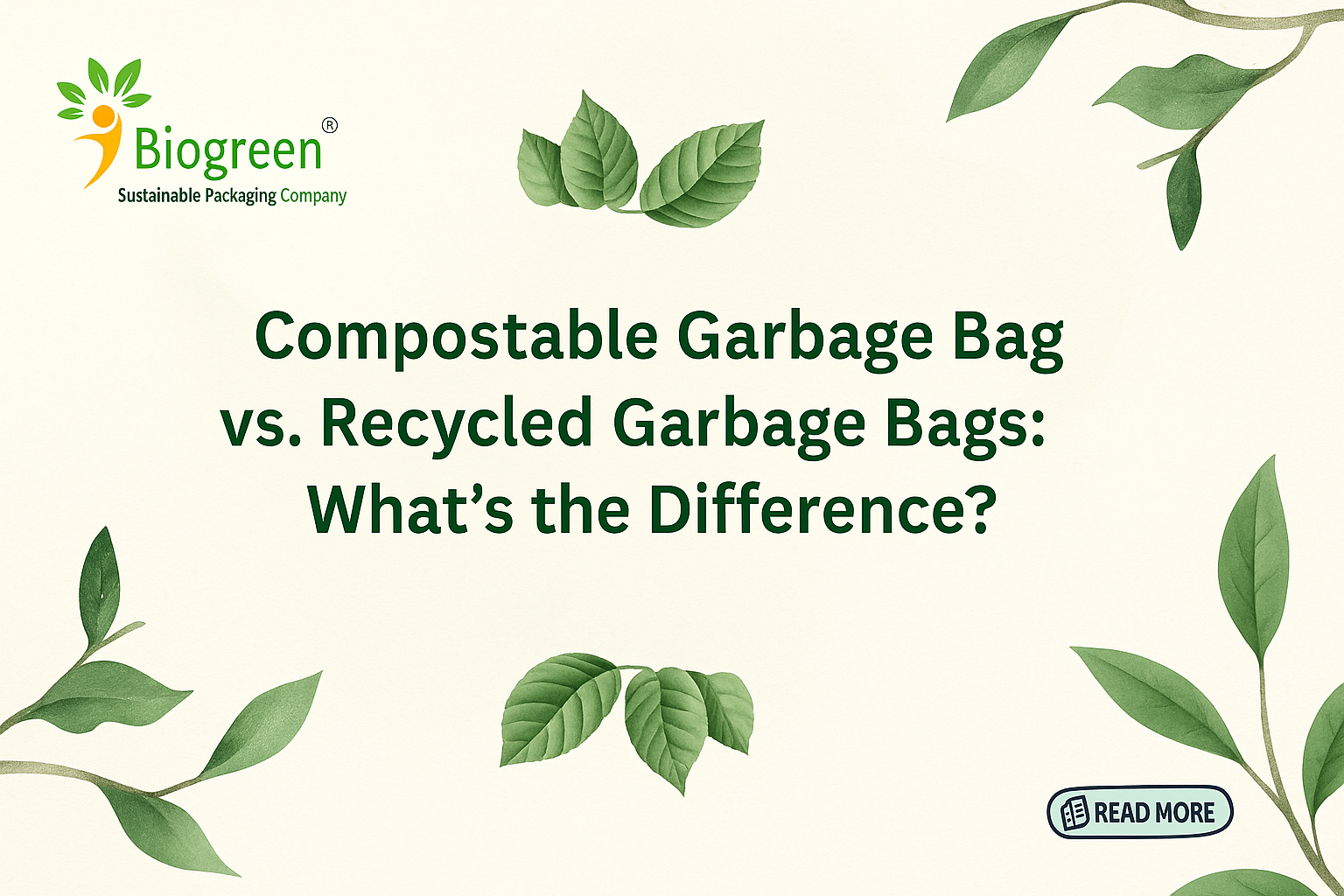 Compostable Garbage Bag vs. Recycled Garbage Bags: What’s the Difference?