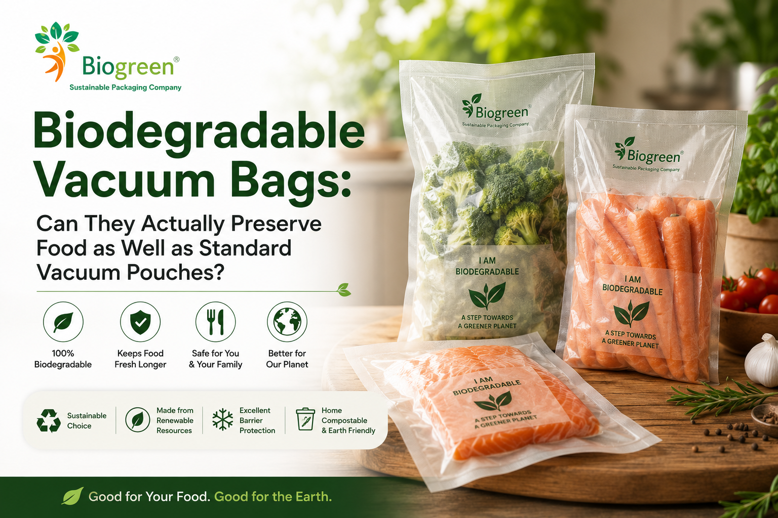 Biodegradable Vacuum Bags vs Standard Vacuum Pouches: Which Preserves Food Better?