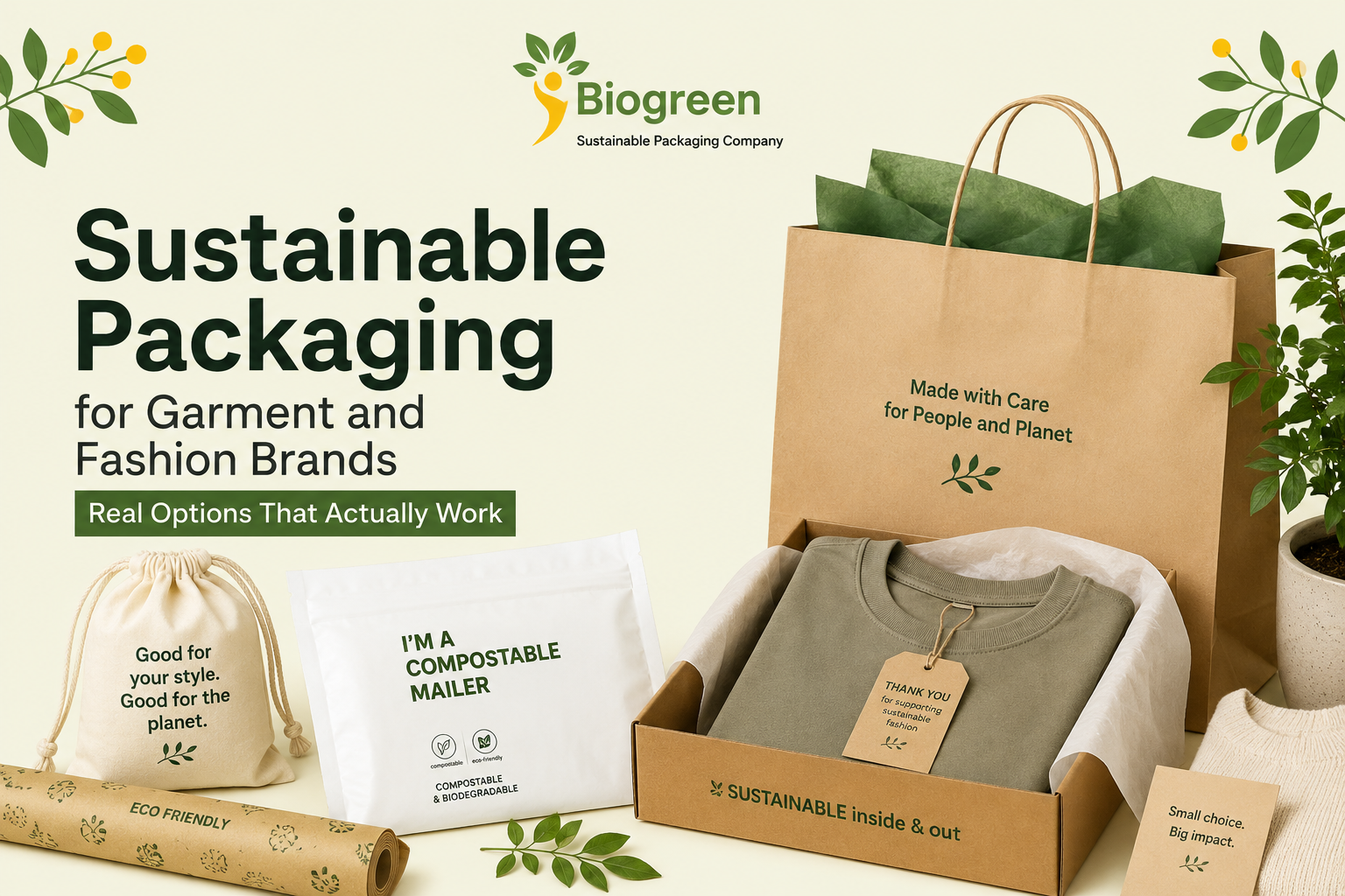 Sustainable Packaging for Garment and Fashion Brands Real Options That Actually Work